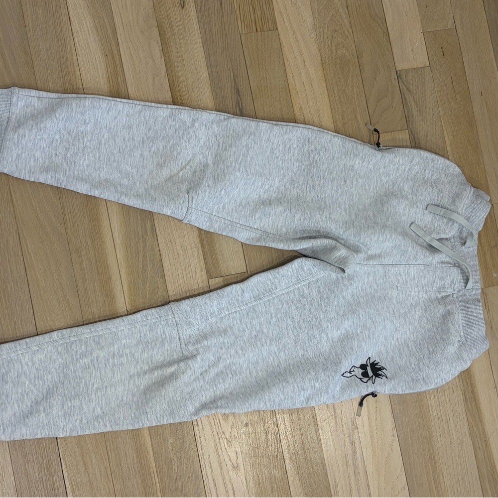 Kids Heather Gray Joggers with Graphic Design